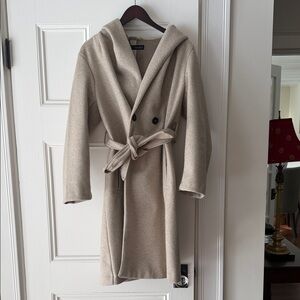 Zara Beige Wool Coat